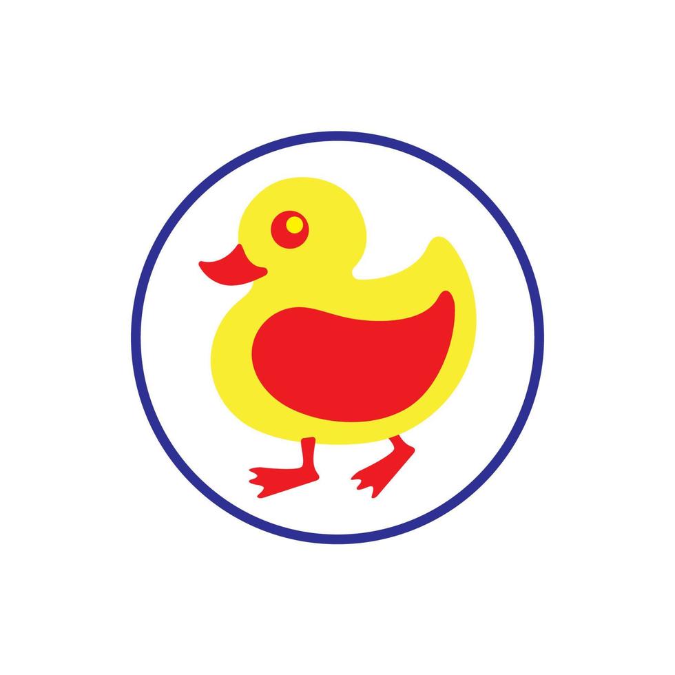 vector de icono de logotipo de símbolo de pato