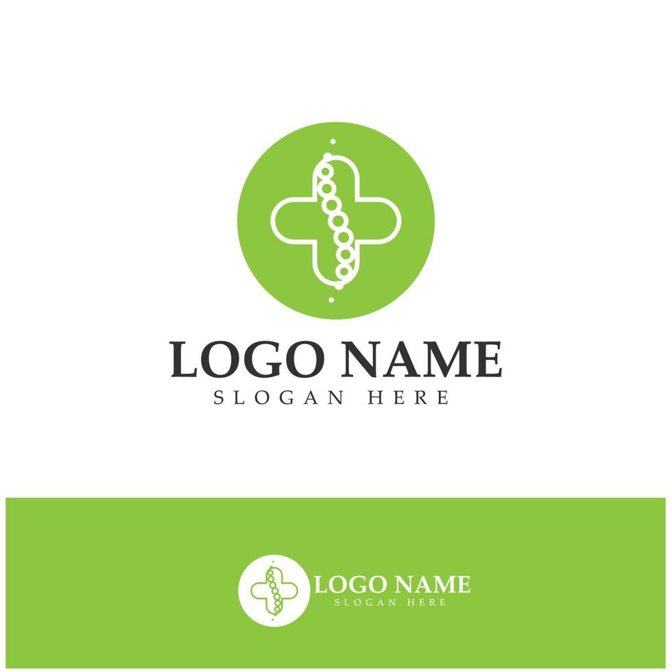 spine care diagnostics logo symbol icon design vector