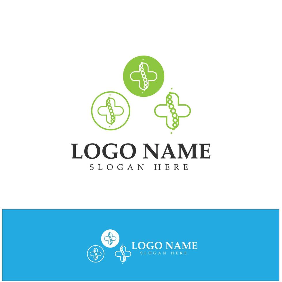 spine care diagnostics logo symbol icon design vector