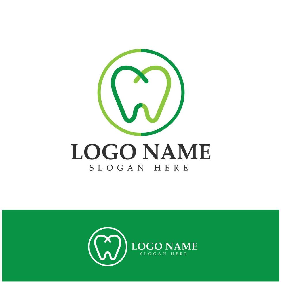 plantilla de vector de diseño de logotipo dental. logotipo de dentista creativo. logotipo vectorial de la clínica dental.