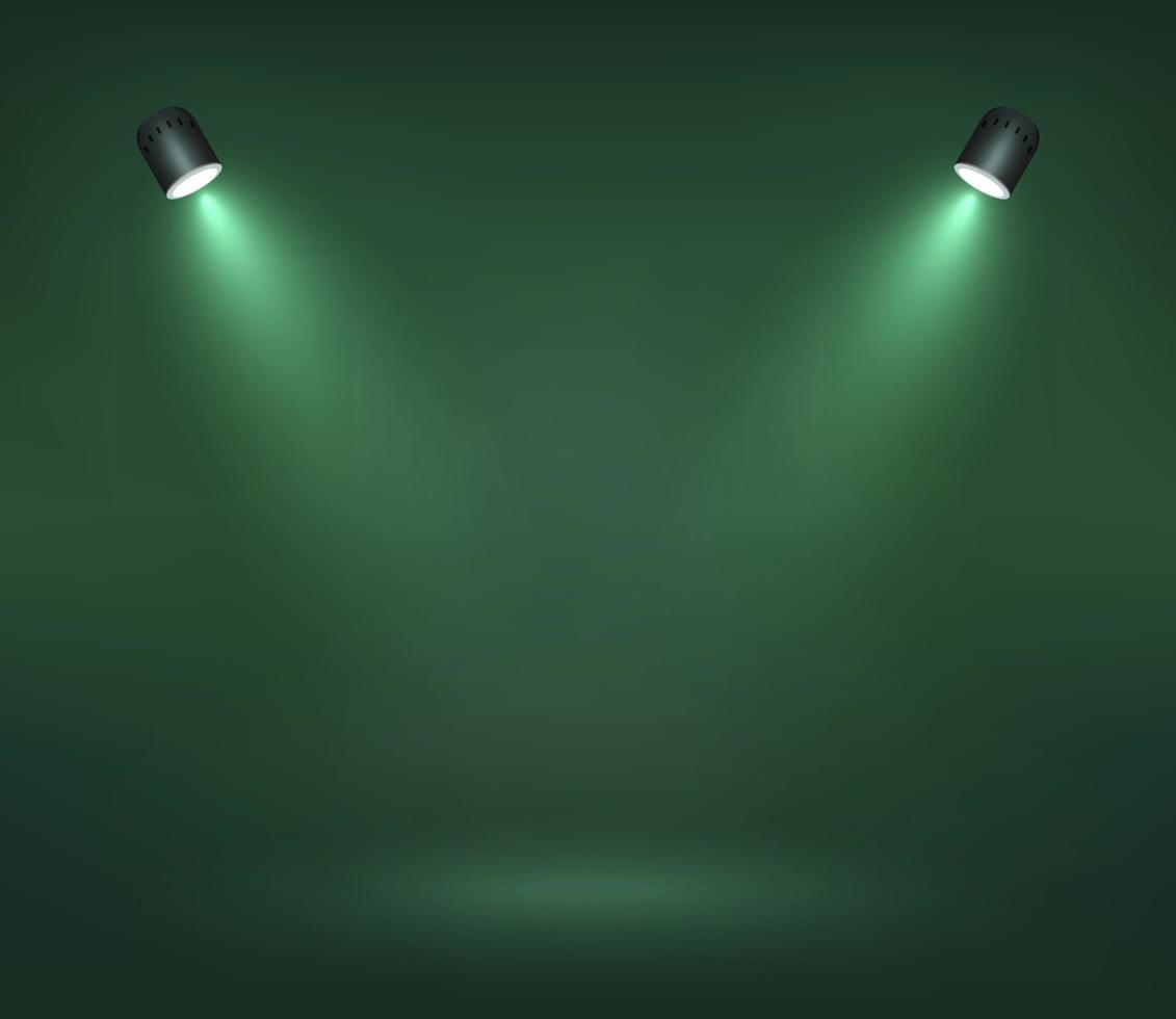 Vector Spotlight on Scene . Vector illustration