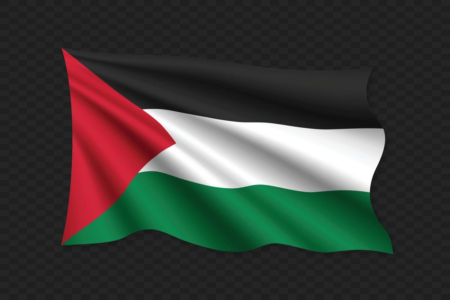 3D Waving Flag vector