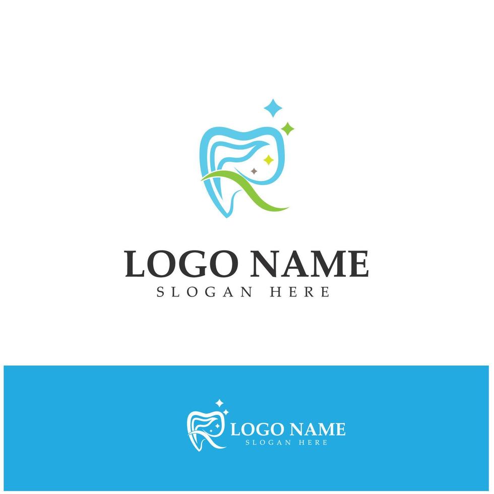 Dental Logo Design vector template.Creative Dentist Logo. Dental Clinic Vector Logo.