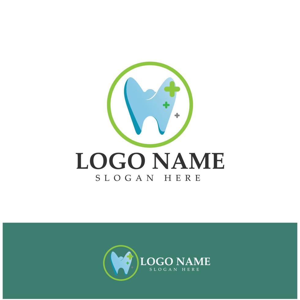 plantilla de vector de diseño de logotipo dental. logotipo de dentista creativo. logotipo vectorial de la clínica dental.