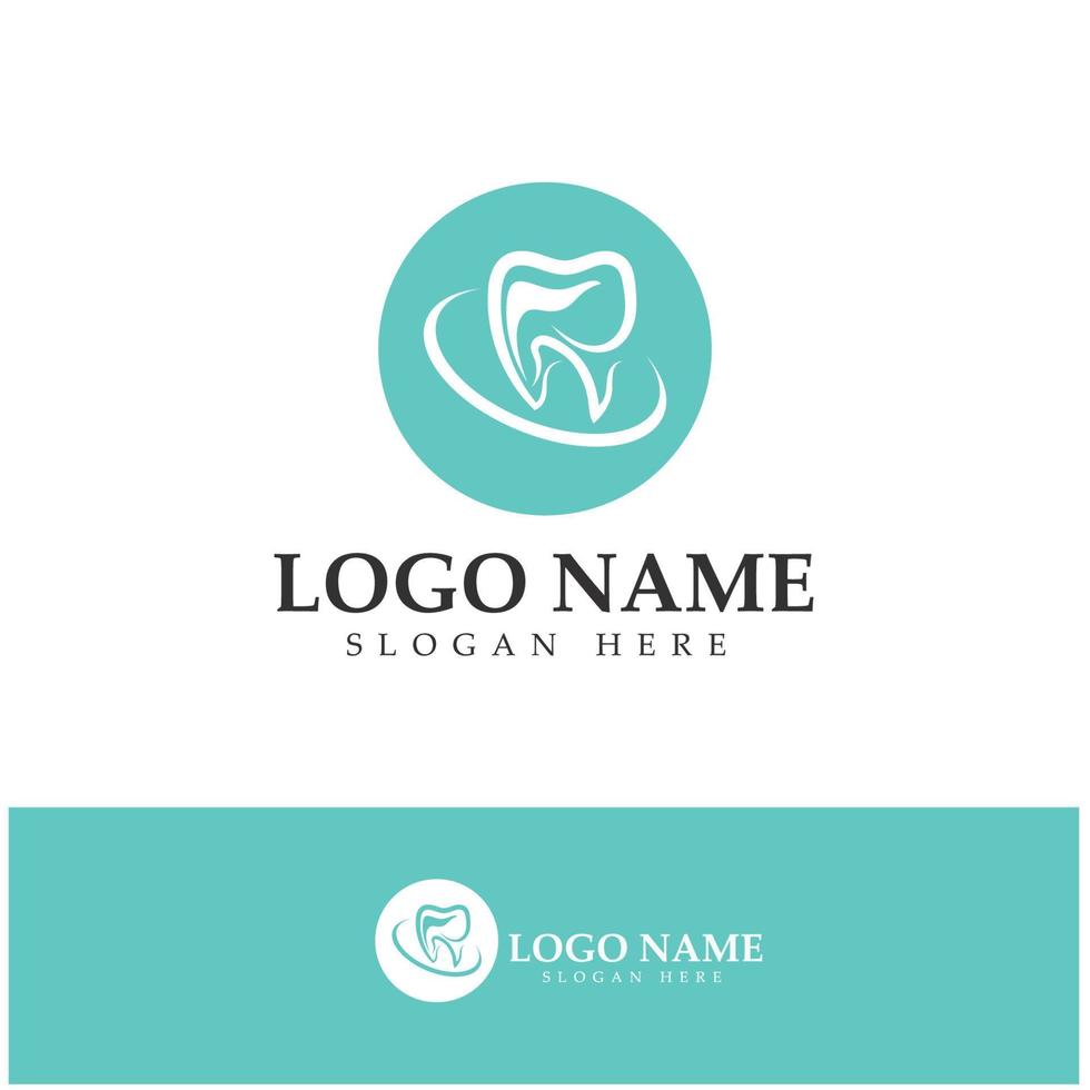 plantilla de vector de diseño de logotipo dental. logotipo de dentista creativo. logotipo vectorial de la clínica dental.