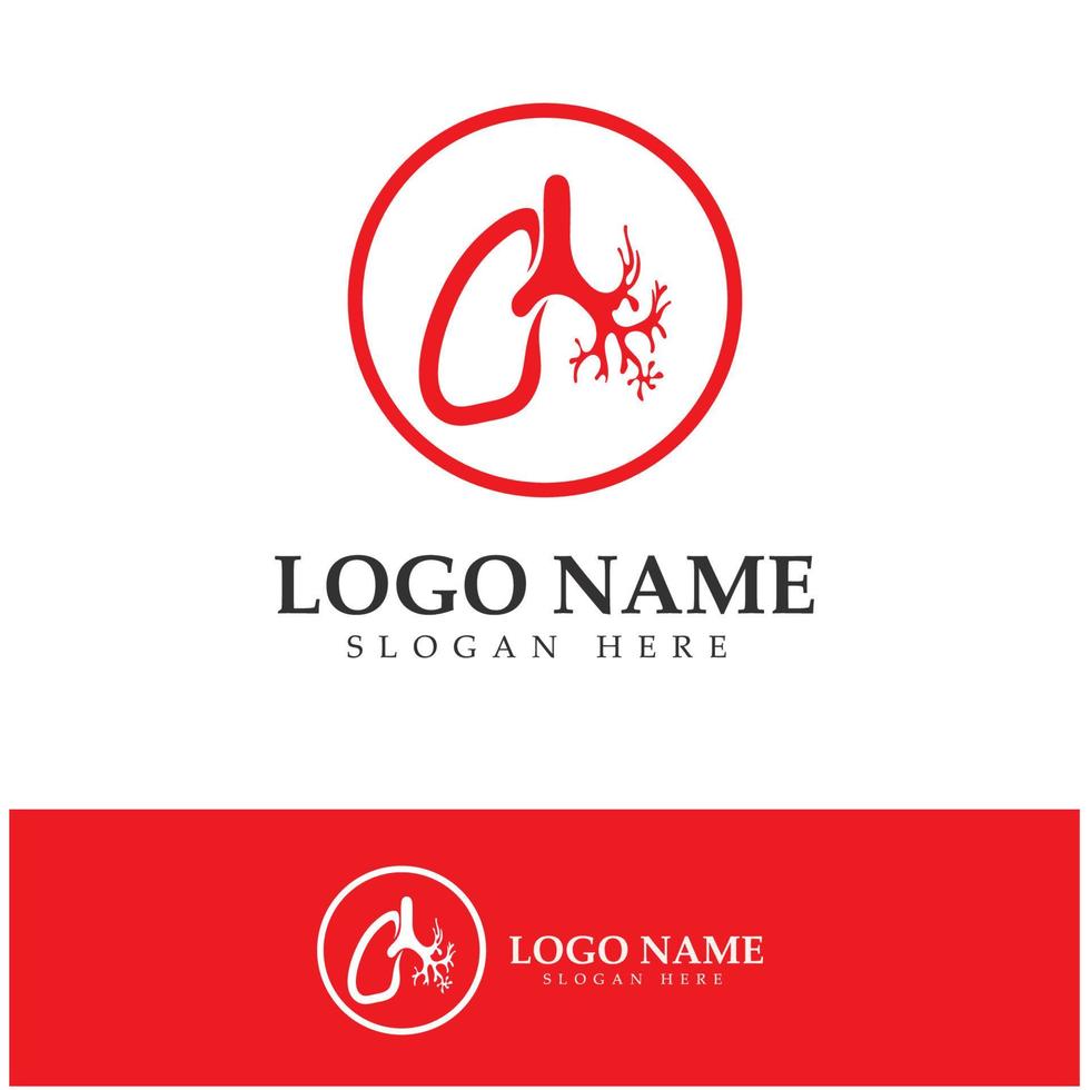 lung health and care logo template,emblem,design concept,creative symbol,icon,vector illustration. vector