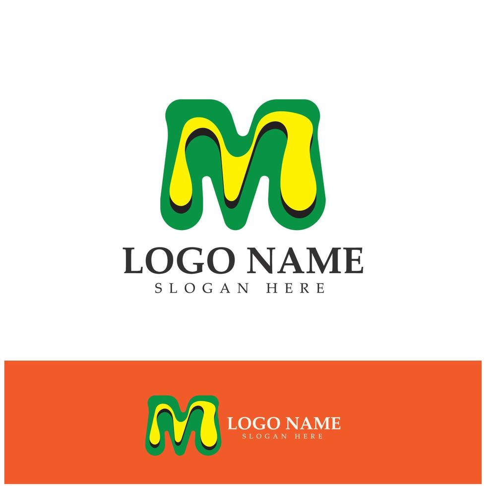 M Letter Logo Template vector