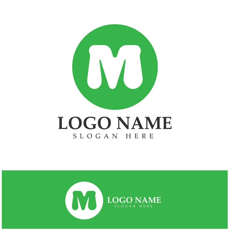 M Letter Logo Template vector