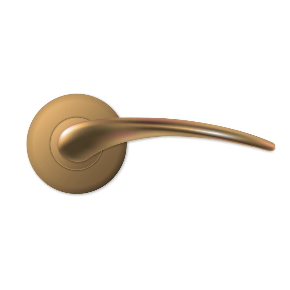 Realistic door handle isolated . Vector illustration