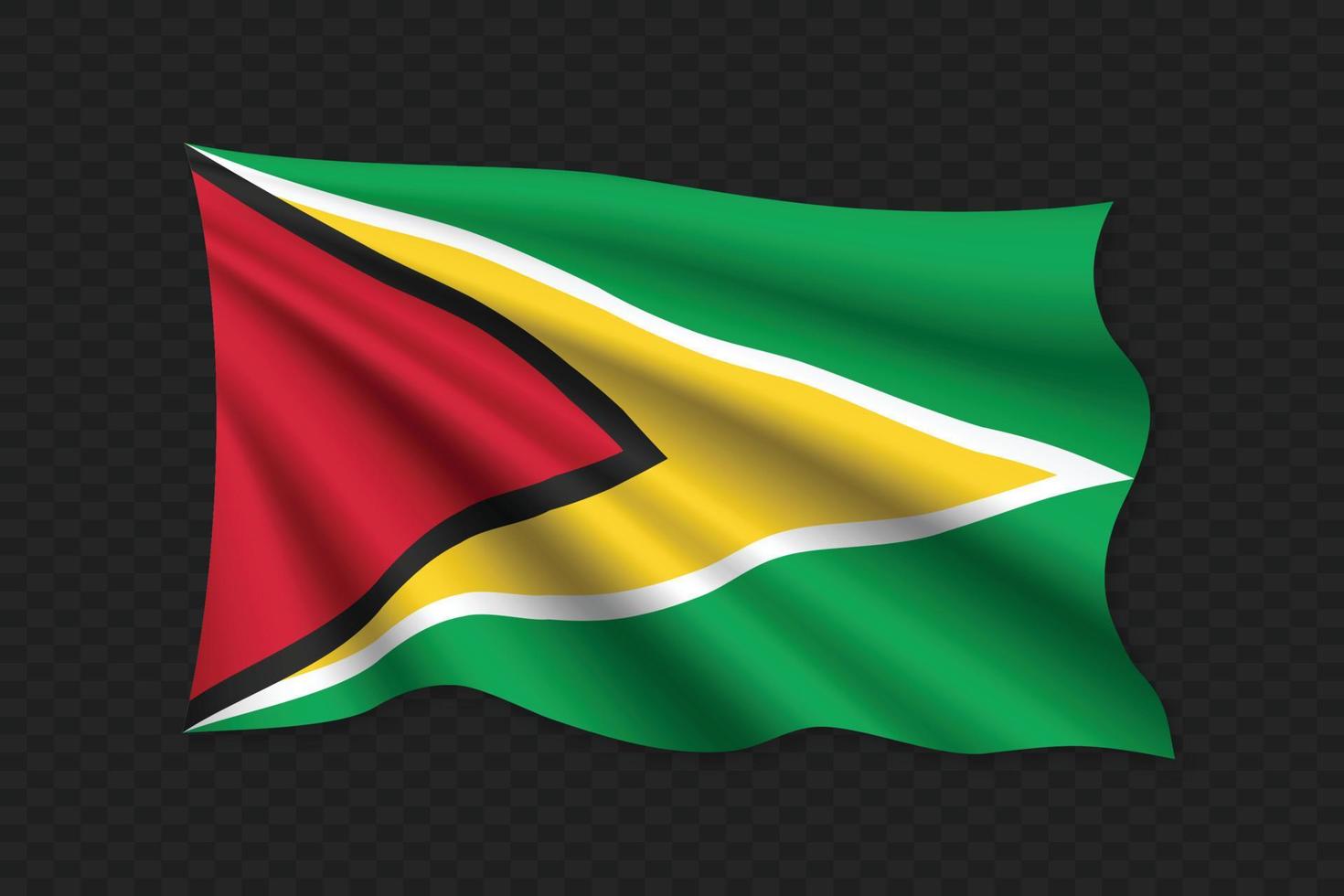3D Waving Flag vector