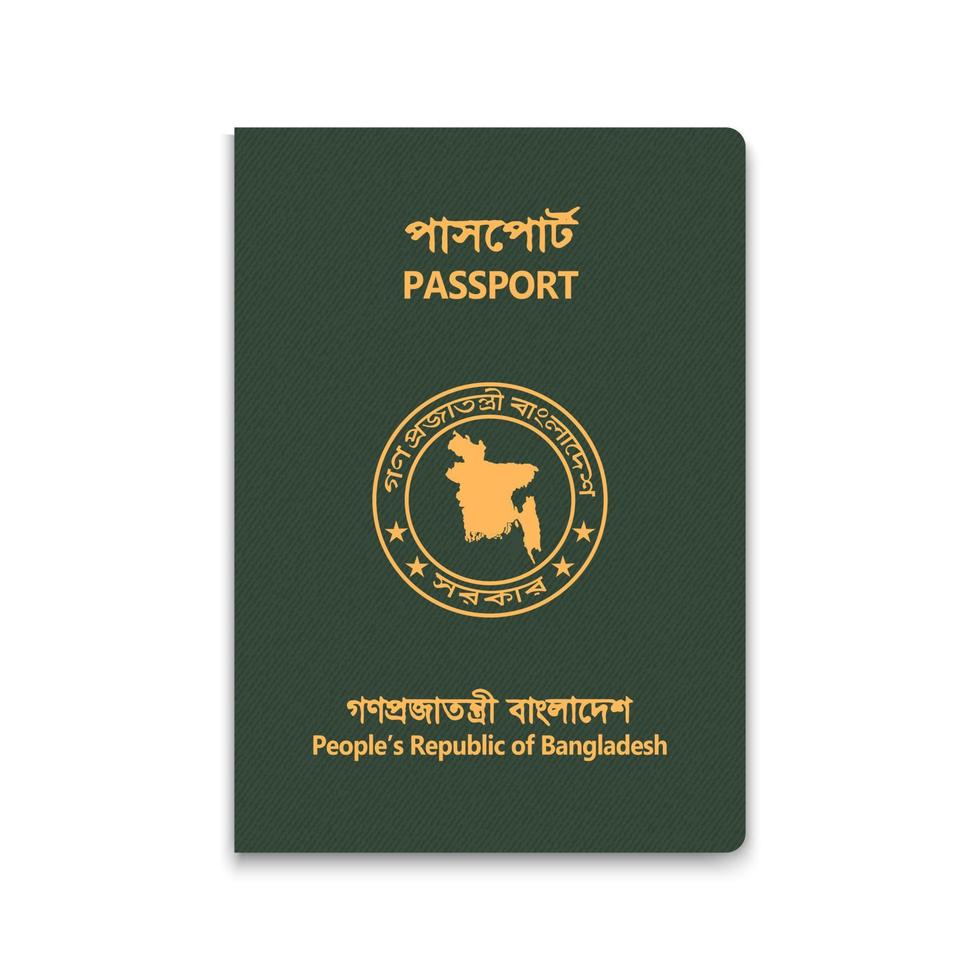 Realistic 3d Passport vector