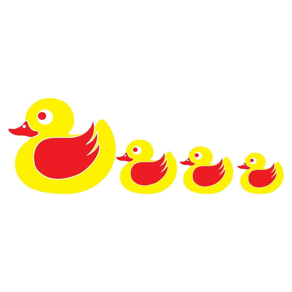 vector de icono de logotipo de símbolo de pato