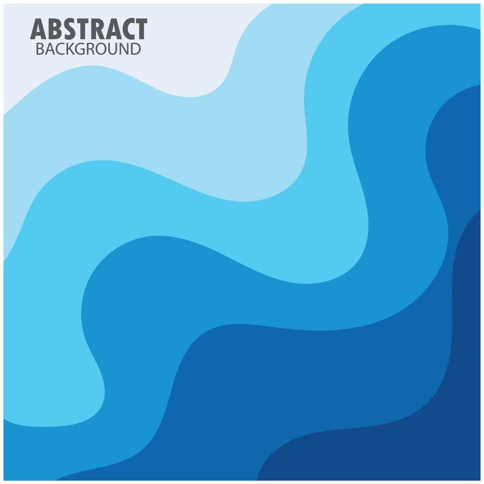 diseño de fondo de onda abstracta con vector de combinación azul