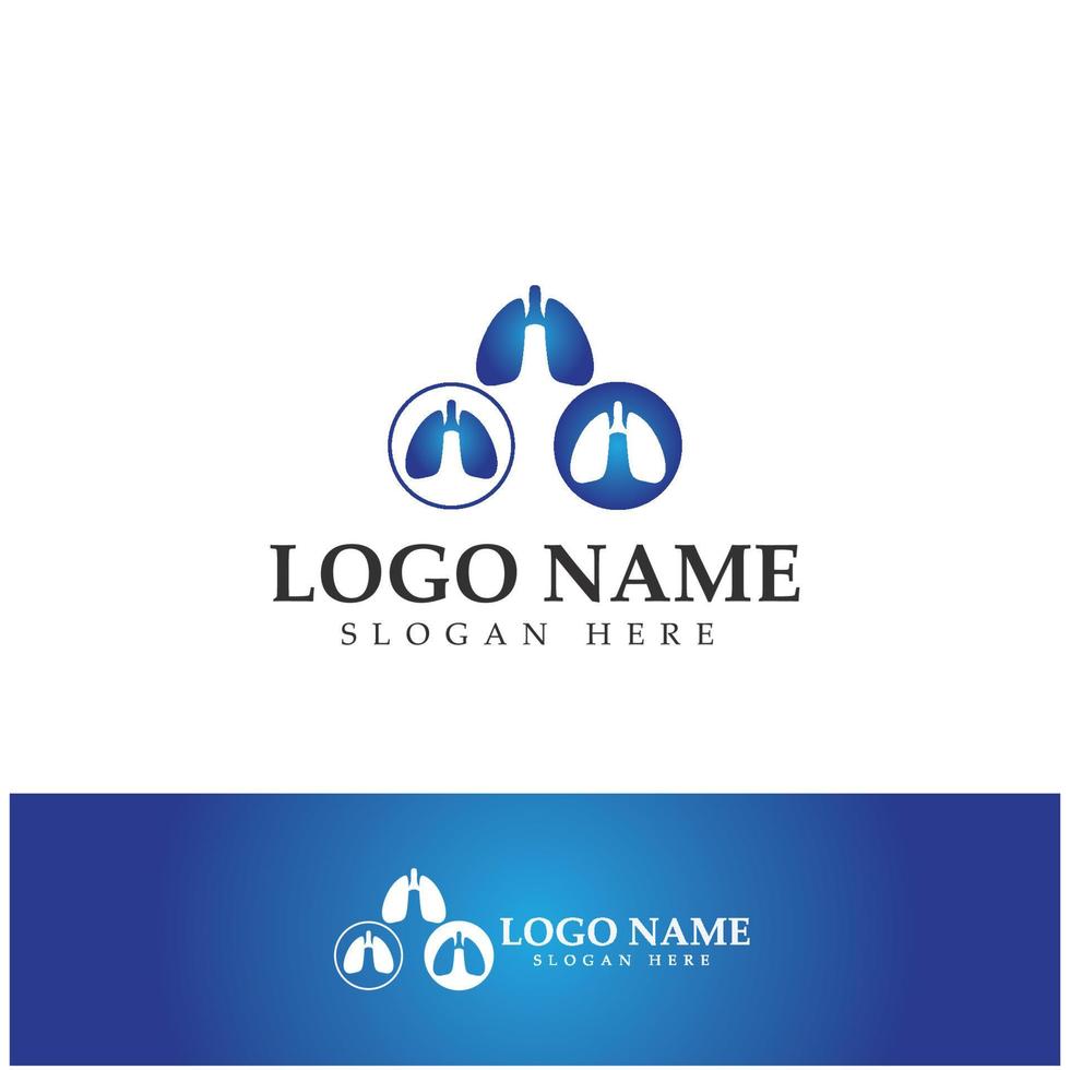 lung health and care logo template,emblem,design concept,creative symbol,icon,vector illustration. vector