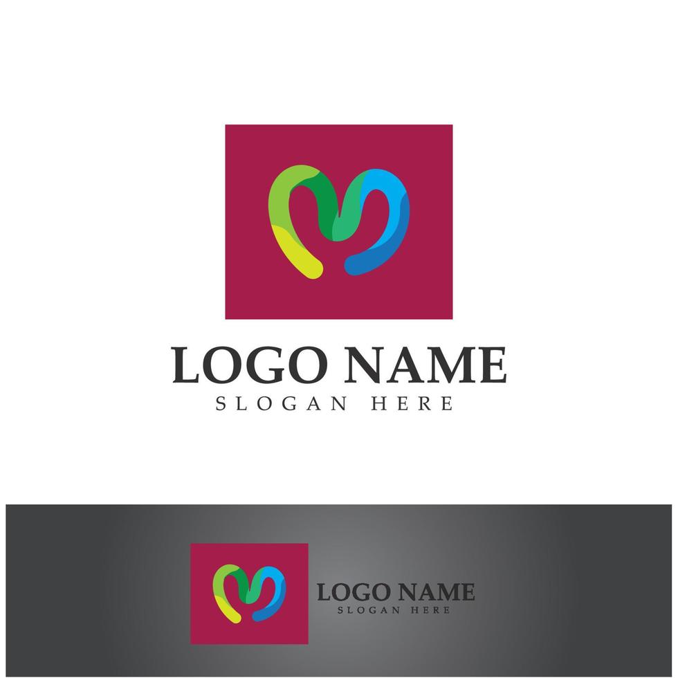 M Letter Logo Template vector