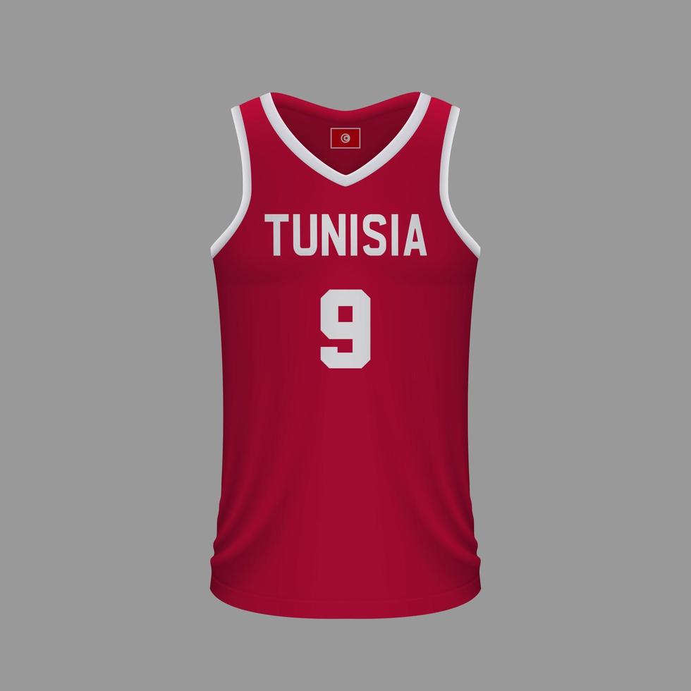 Realistic basketball shirt vector