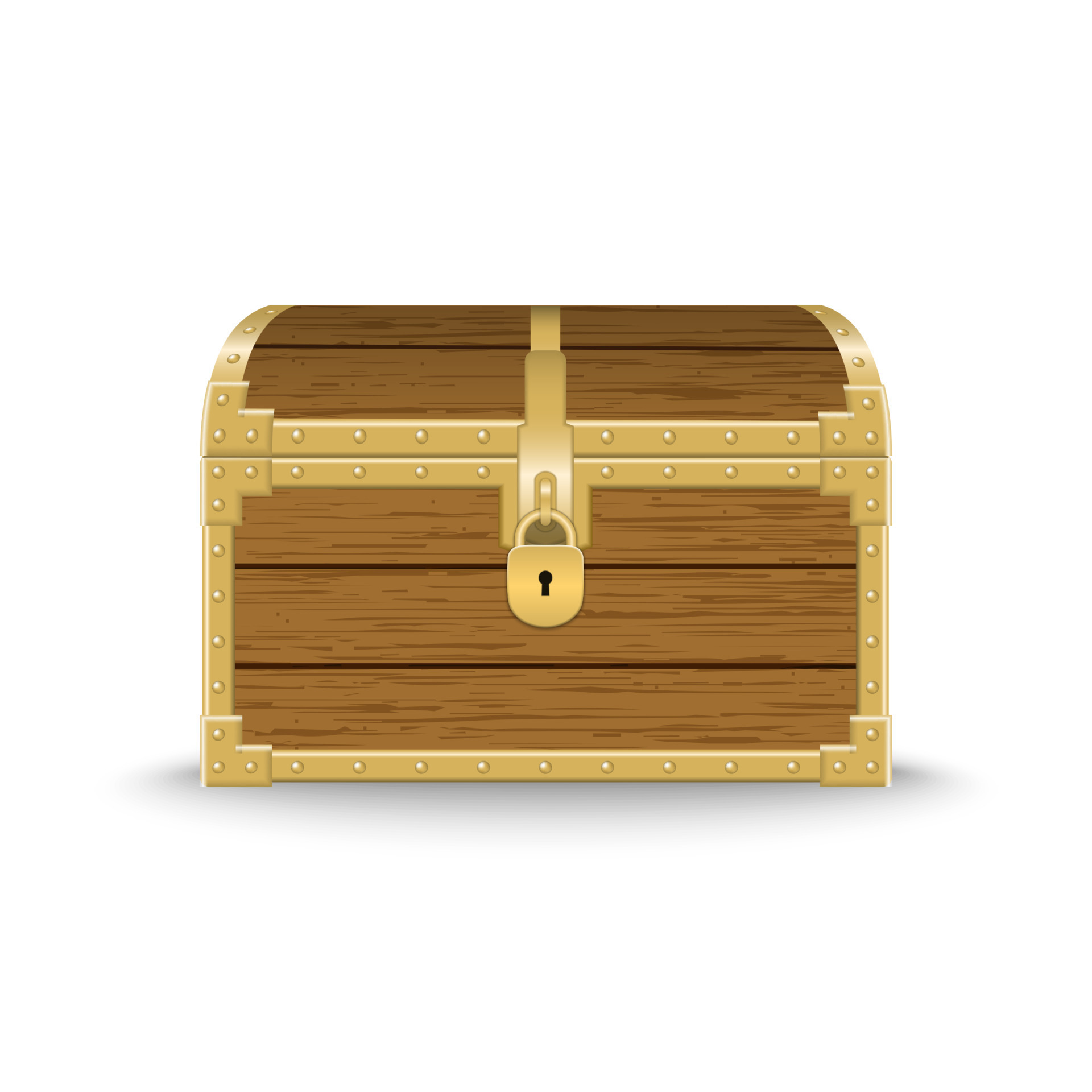 realistic wooden chest . Vector illustration 8052540 Vector Art at Vecteezy