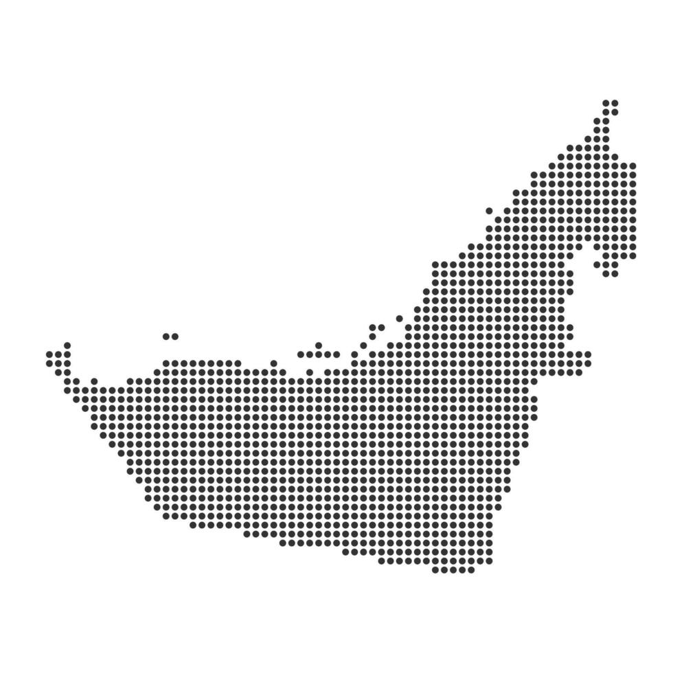 Map with dot vector