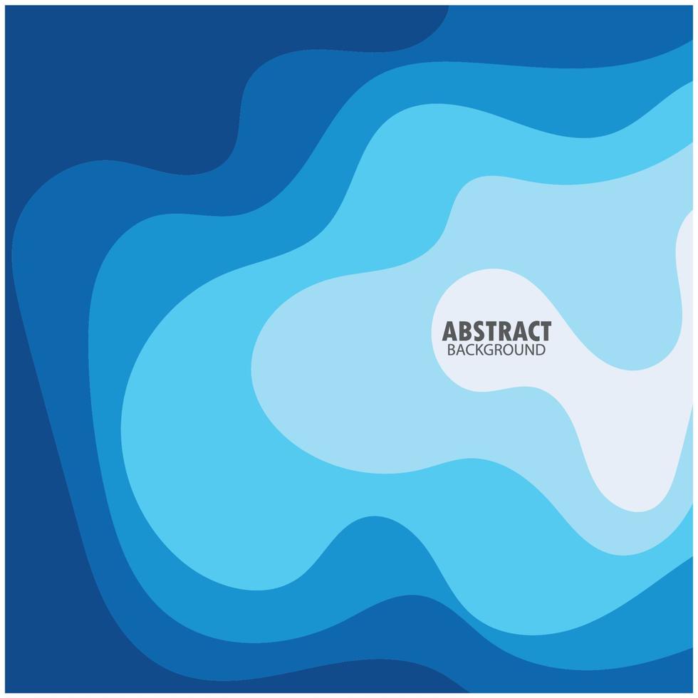 diseño de fondo de onda abstracta con vector de combinación azul