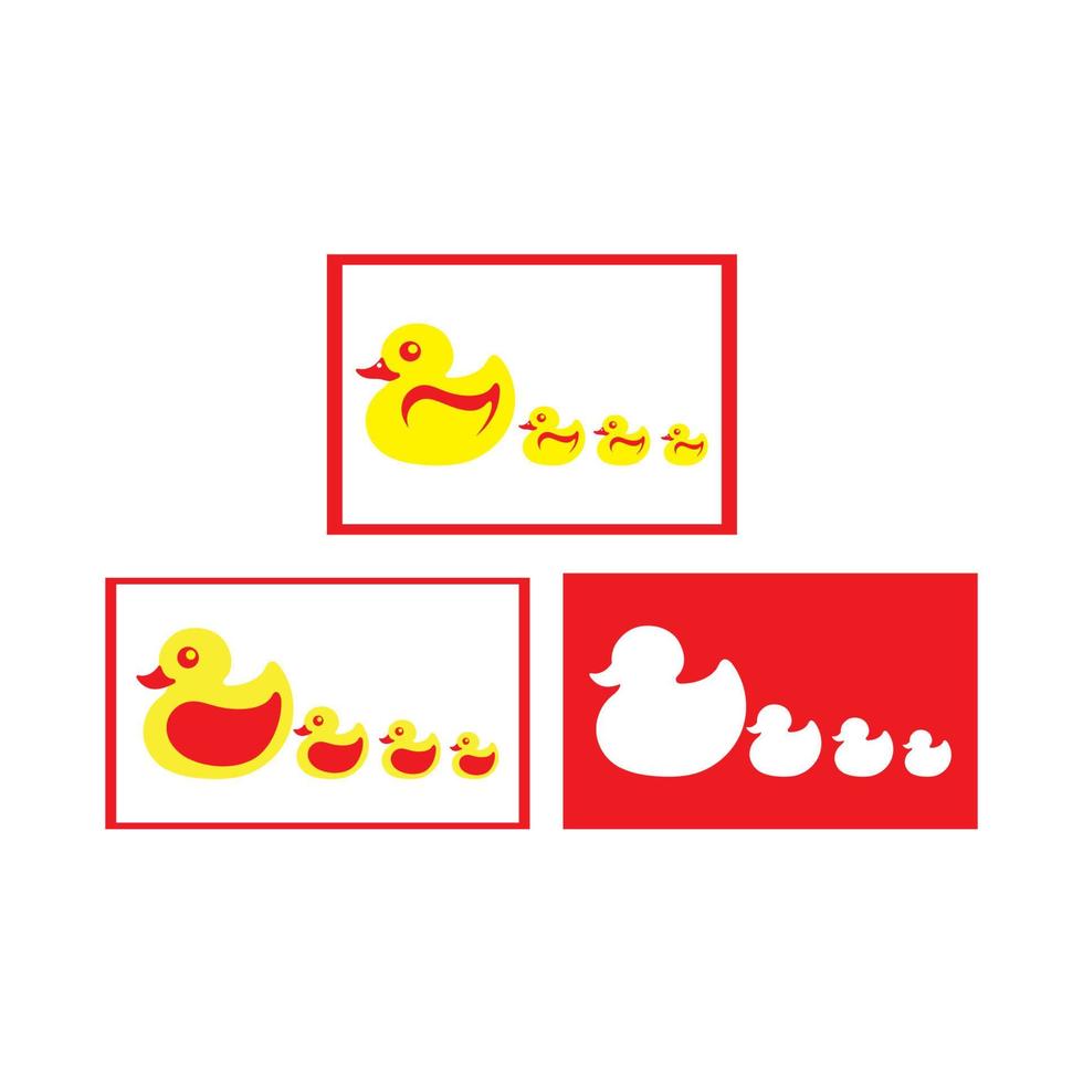 vector de icono de logotipo de símbolo de pato