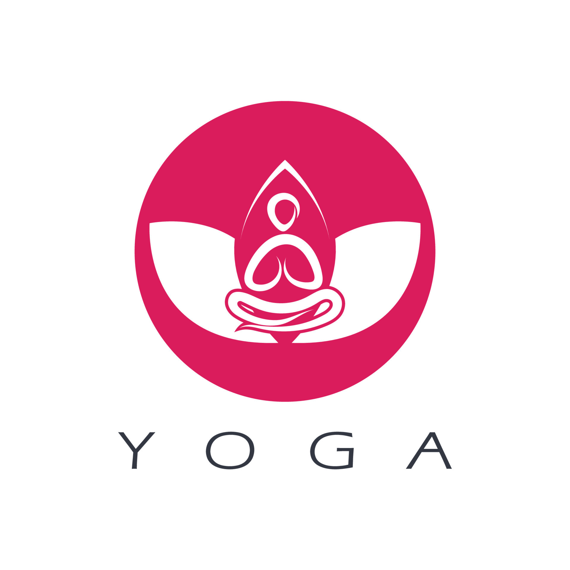 logo design of people doing yoga symbol icon illustration vector ...