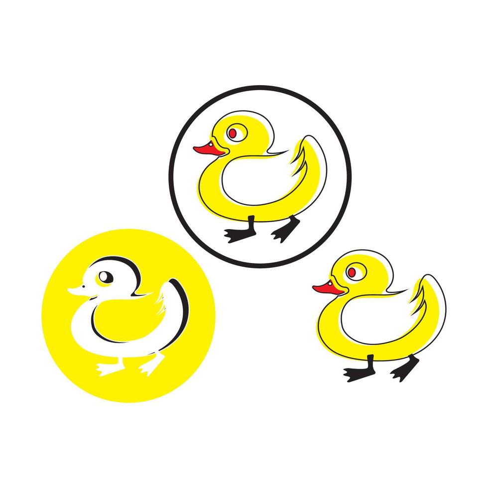 Duck symbol logo icon vector