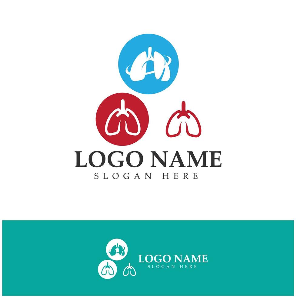 lung health and care logo template,emblem,design concept,creative symbol,icon,vector illustration. vector