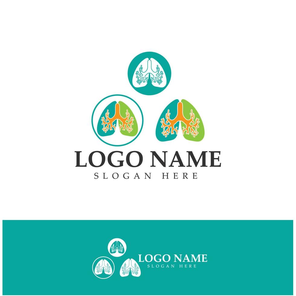 lung health and care logo template,emblem,design concept,creative symbol,icon,vector illustration. vector