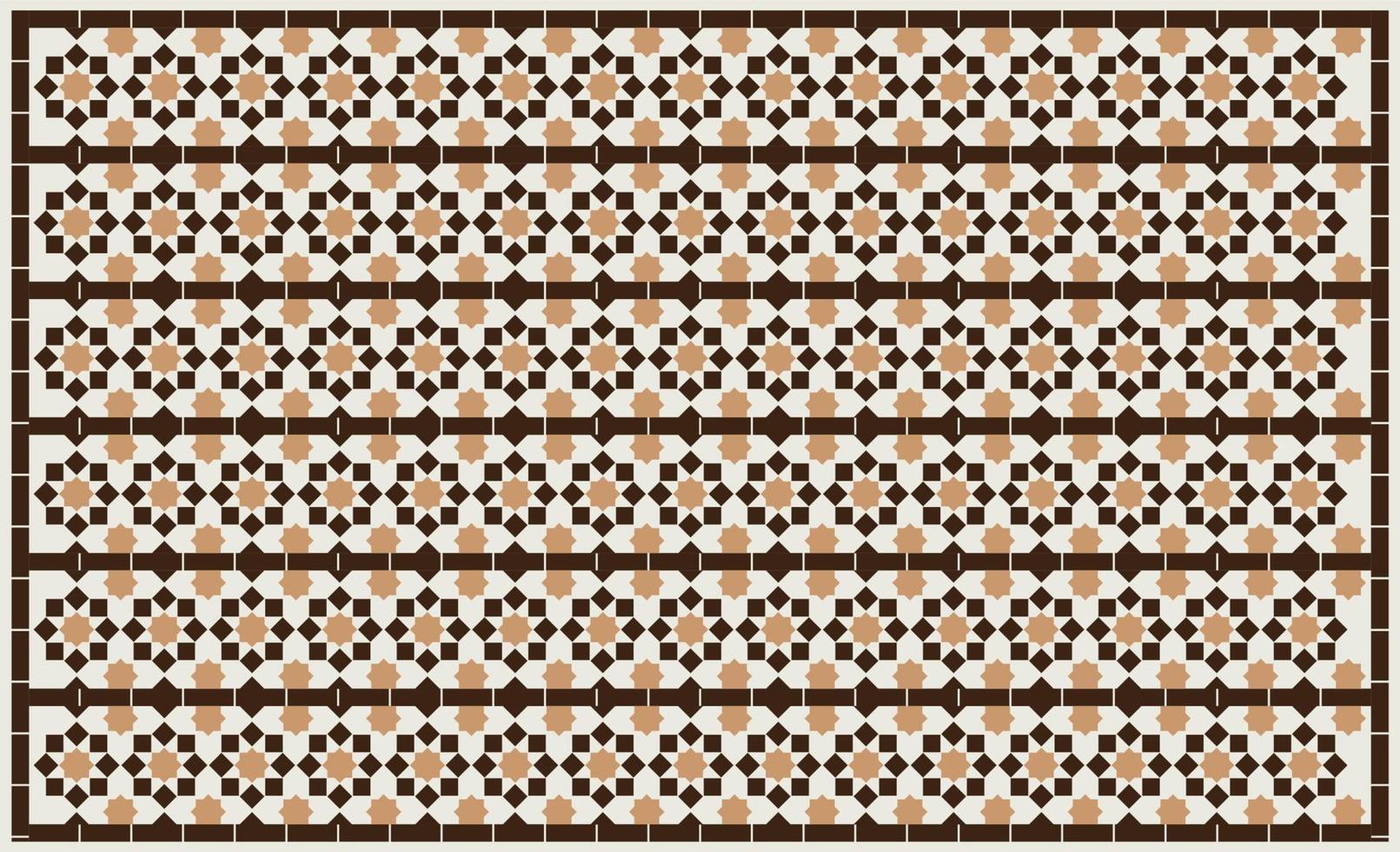 Simple Moroccan Tile Mosaic Pattern Background. vector