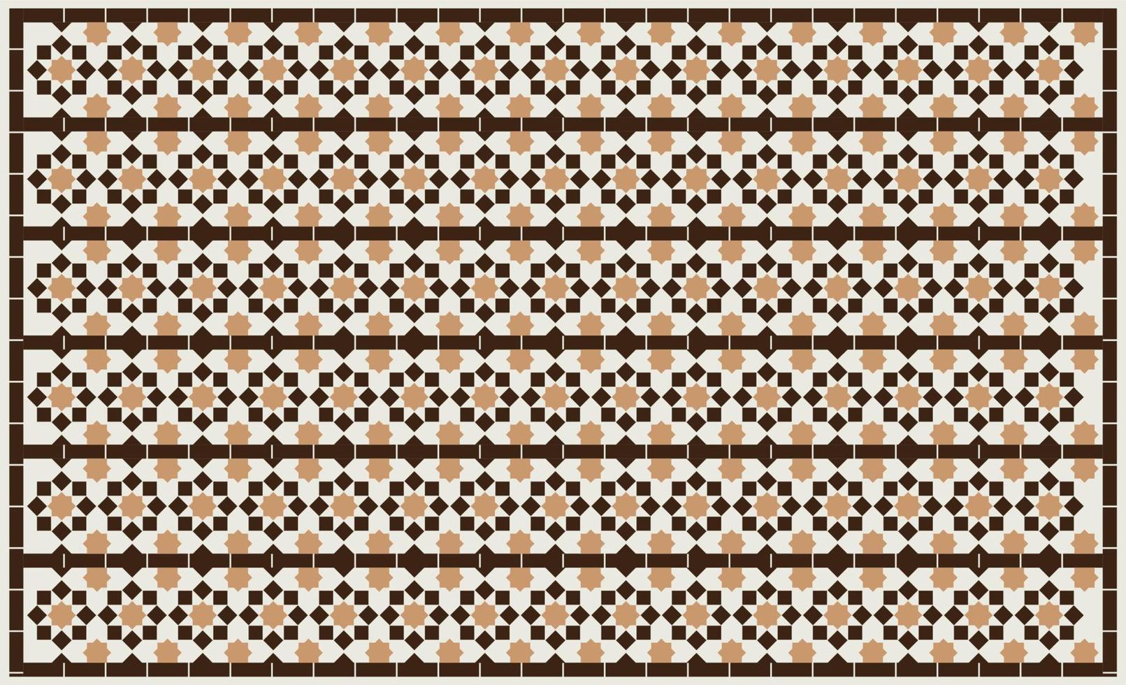 Simple Moroccan Tile Mosaic Pattern Background. vector