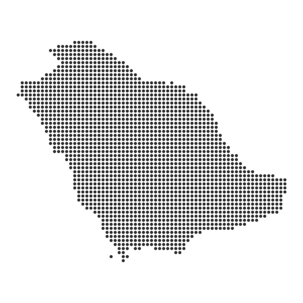 Map with dot vector