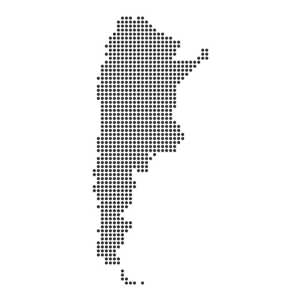 Map with dot vector