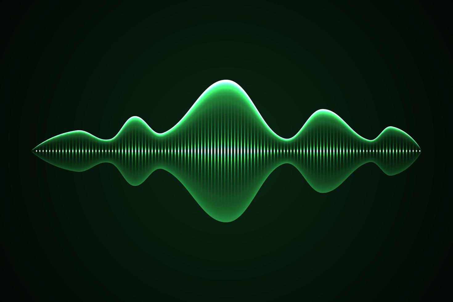 Abstract music sound wave, vector