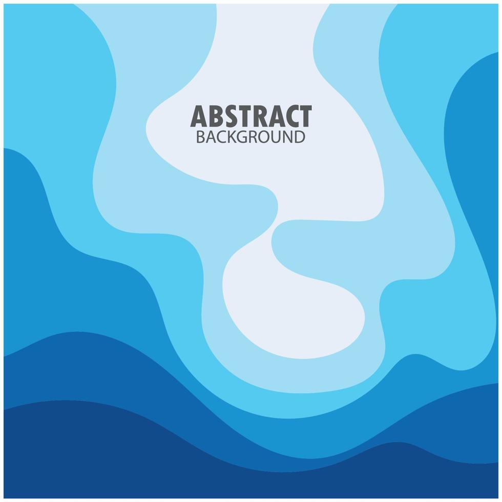 diseño de fondo de onda abstracta con vector de combinación azul