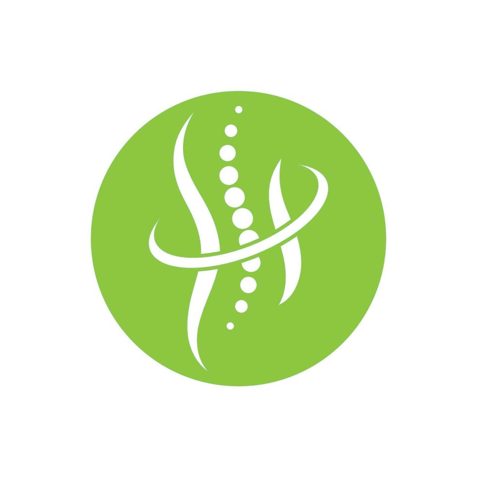 Spine diagnostics symbol logo template vector illustration design