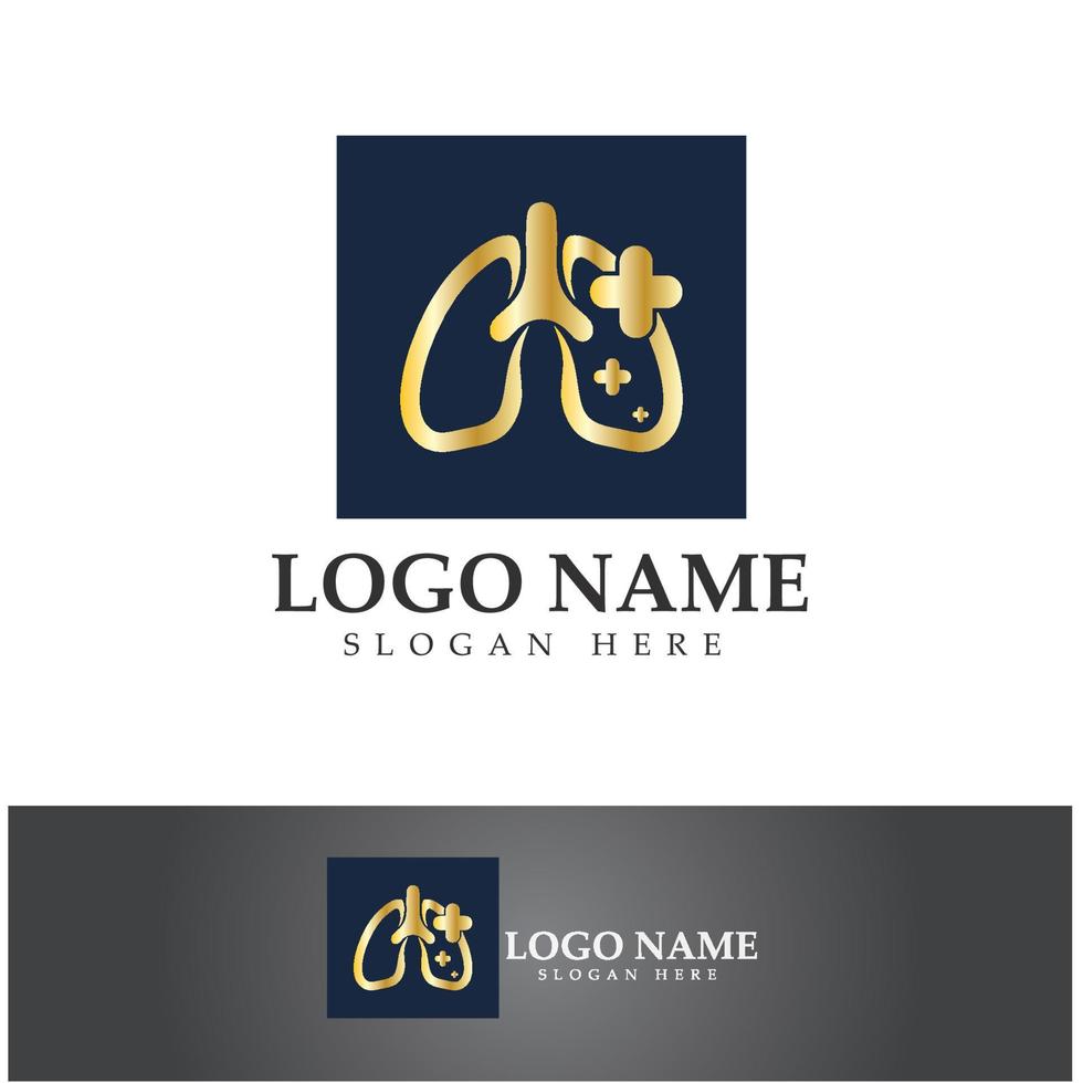 lung health and care logo template,emblem,design concept,creative symbol,icon,vector illustration. vector