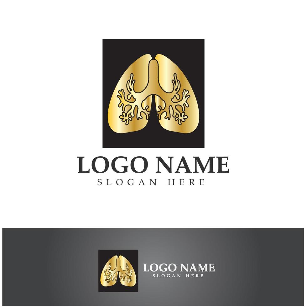 lung health and care logo template,emblem,design concept,creative symbol,icon,vector illustration. vector