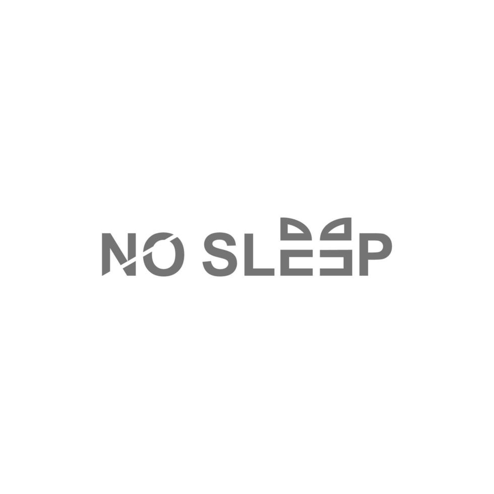 vector illustration of not sleeping with slanted transparent line and elements