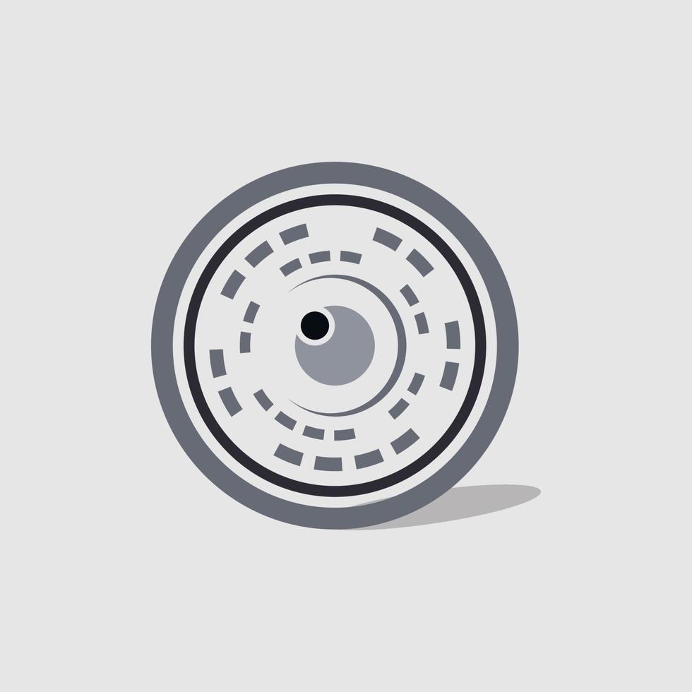 circle your eyes lens logo bussines new company vector