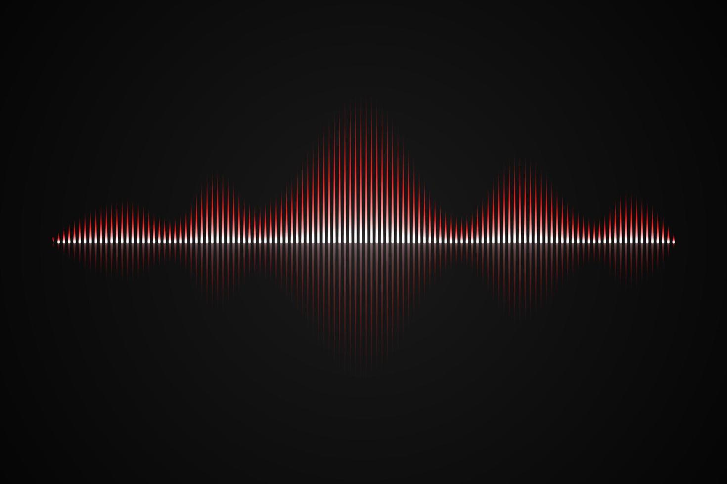 Abstract music sound wave, vector