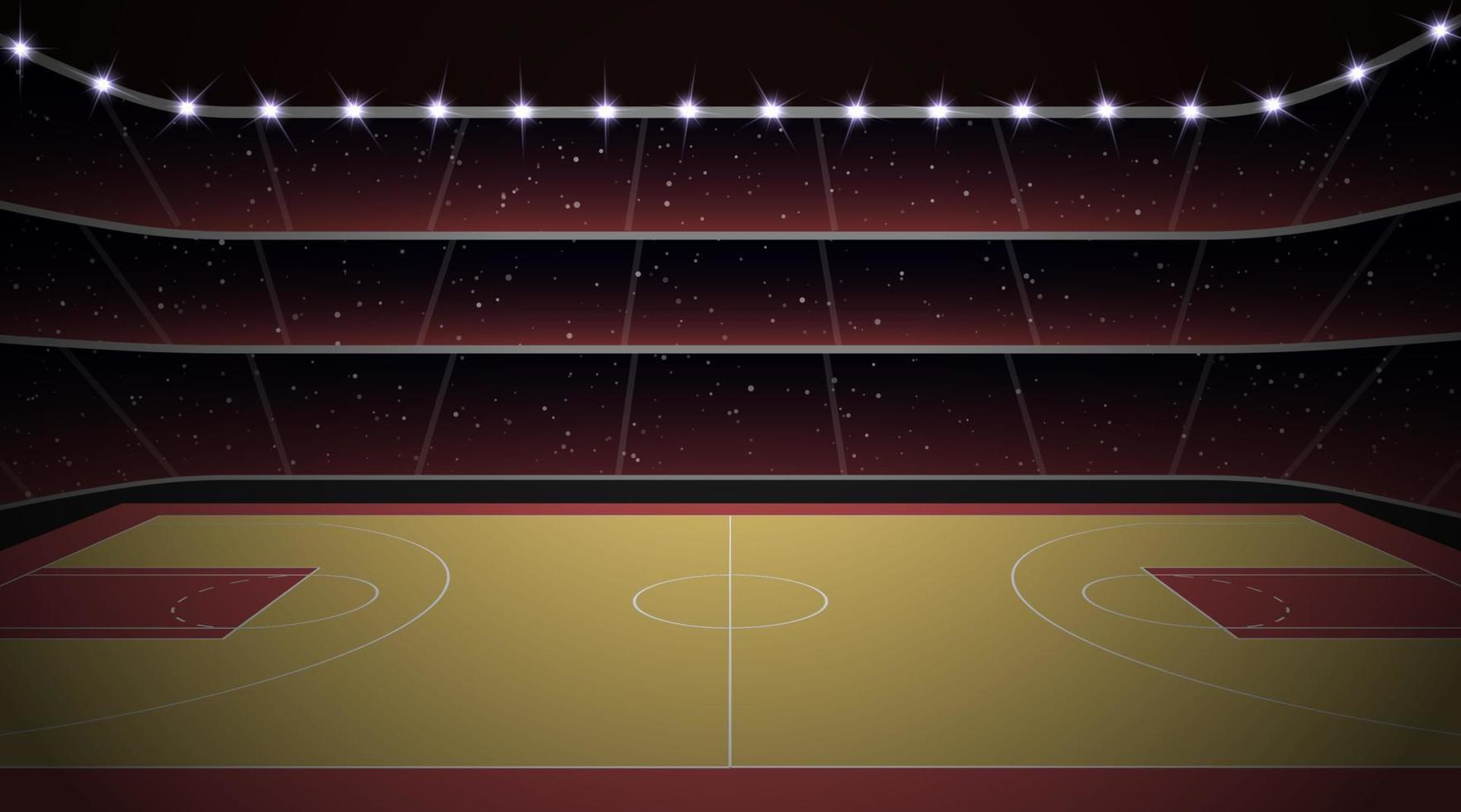 estadio de baloncesto con cancha vector