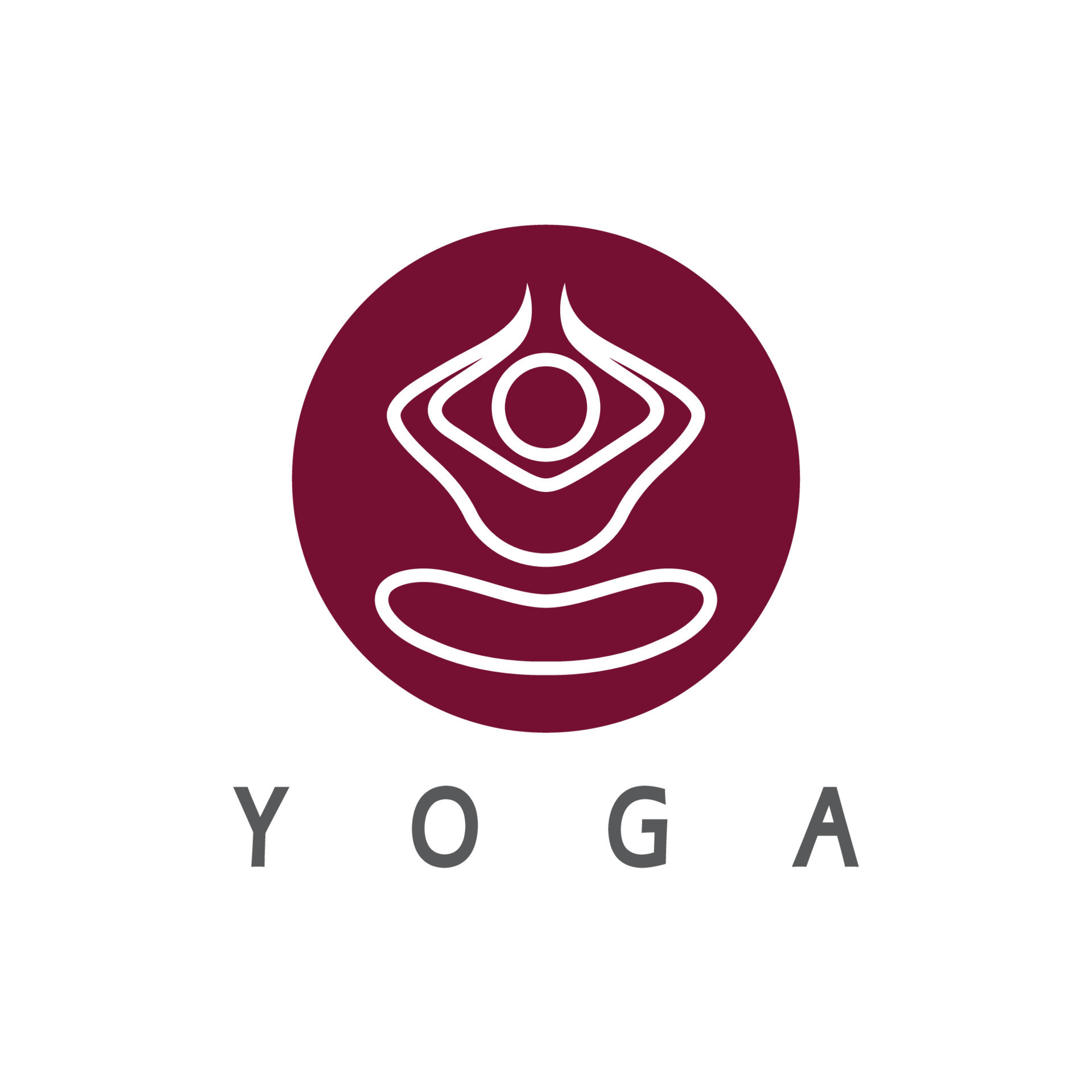 logo design of people doing yoga symbol icon illustration vector ...