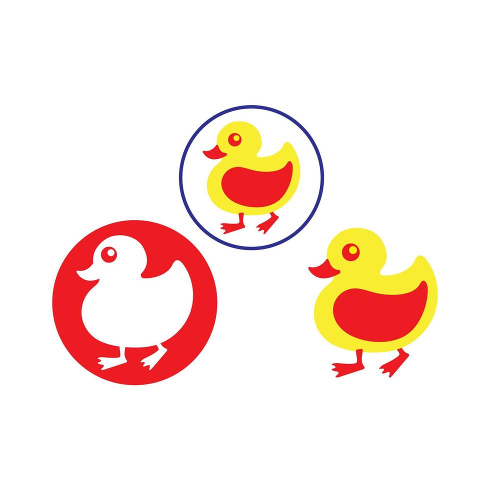 Duck symbol logo icon vector