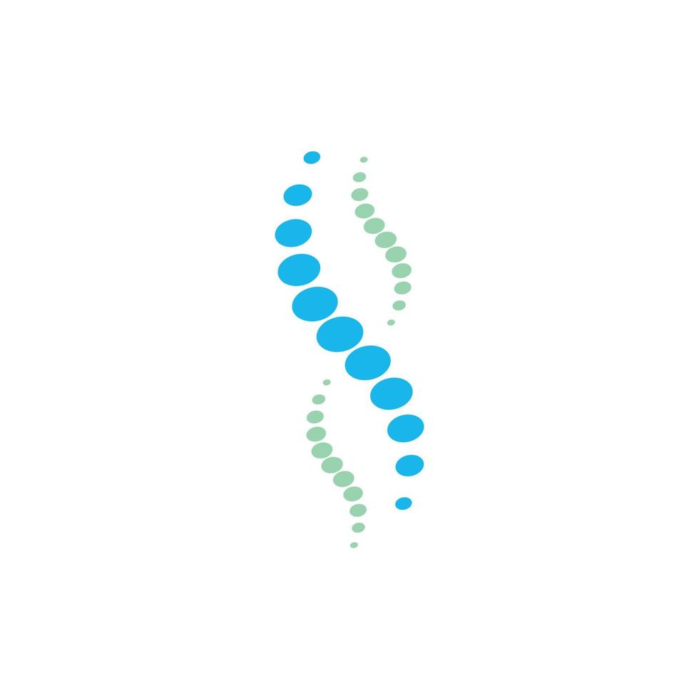 Spine diagnostics symbol logo template vector illustration design