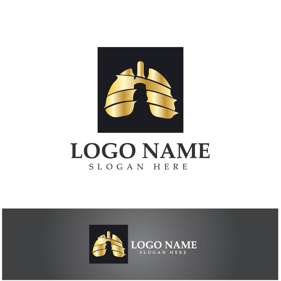 lung health and care logo template,emblem,design concept,creative symbol,icon,vector illustration. vector