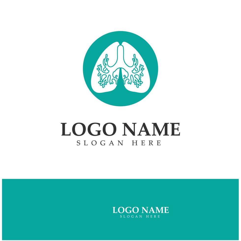 lung health and care logo template,emblem,design concept,creative symbol,icon,vector illustration. vector