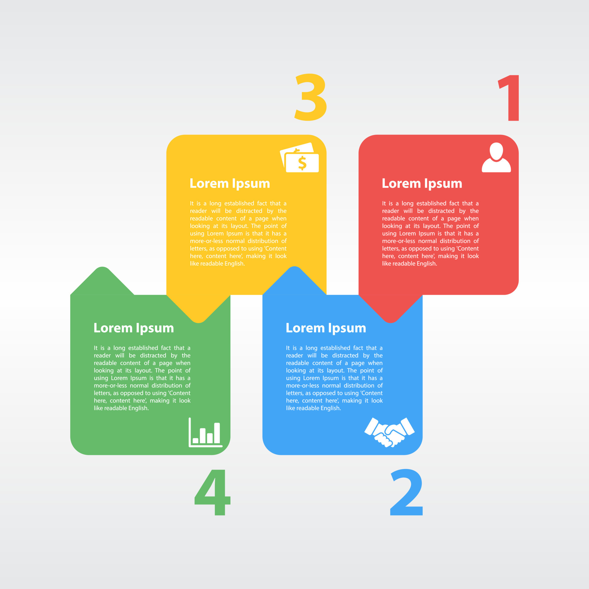 Business infographic design template with 4 steps or options using for Business infographic design template with 4 steps or options using for
