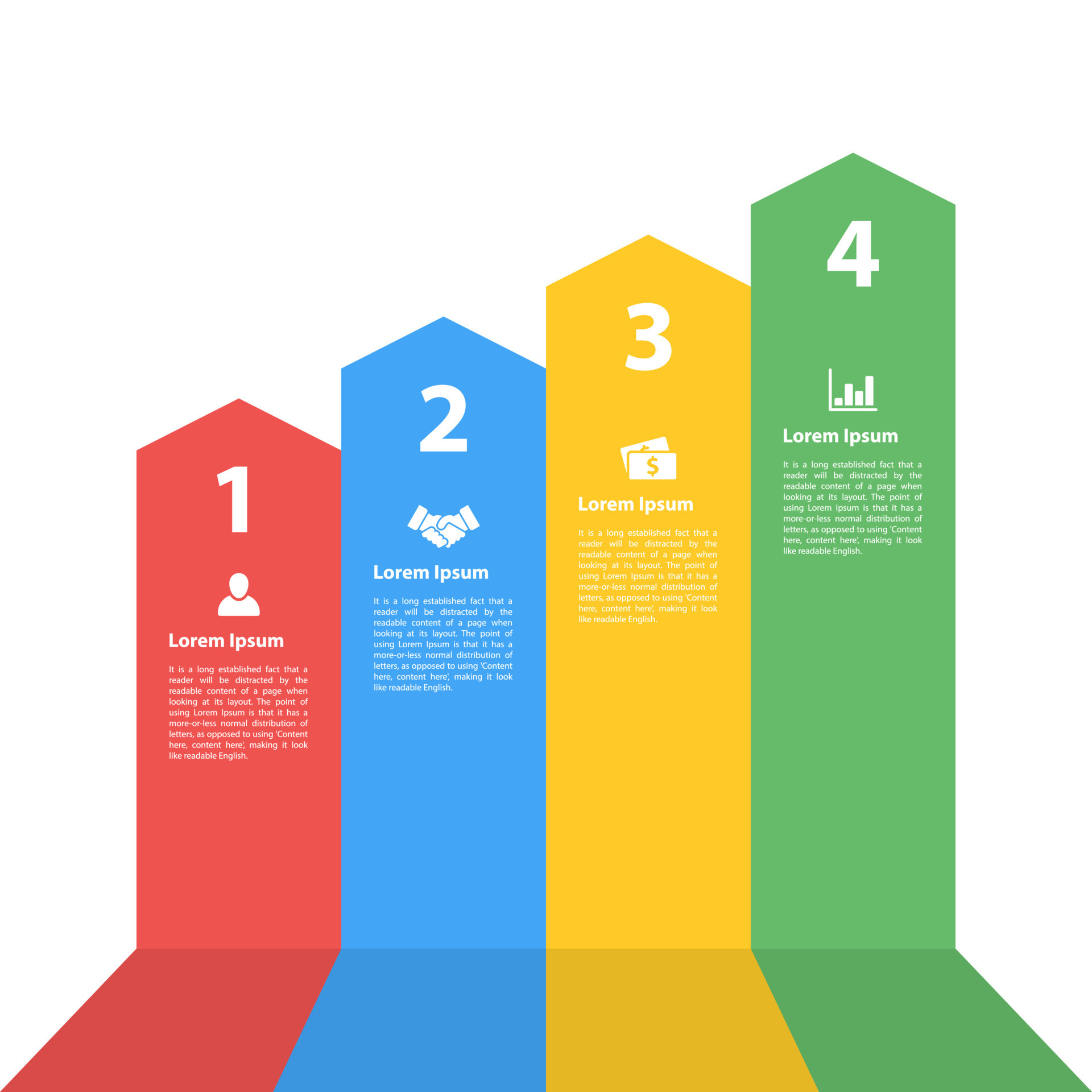 Business infographic design template with 4 steps or options using for Business infographic design template with 4 steps or options using for