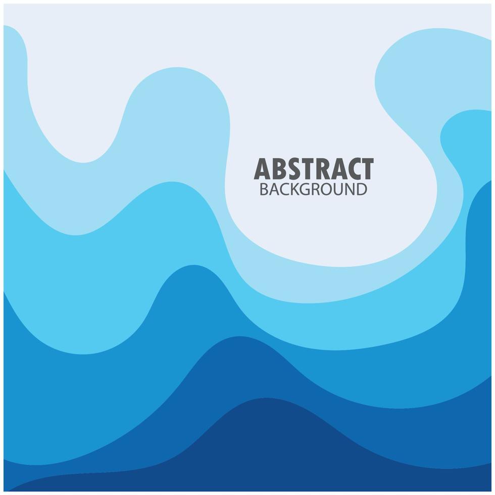 diseño de fondo de onda abstracta con vector de combinación azul