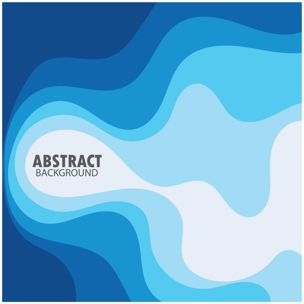 diseño de fondo de onda abstracta con vector de combinación azul